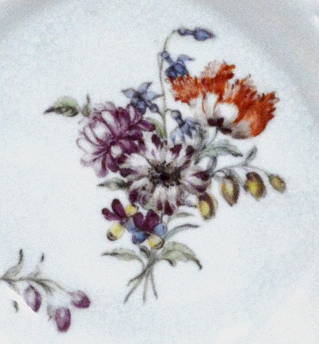 Inventory:  Chelsea Factory, Chelsea Porcelain Latticed Circular Dishes, Gold Anchor Period, Circa 1760, $2,500