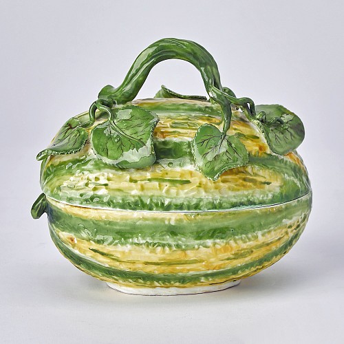 18th Century Tromp L'oeil Porcelain Model of a Melon, 1780