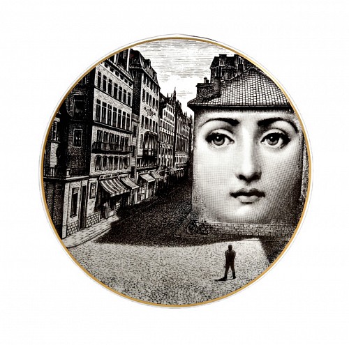 Inventory:  Piero Fornasetti, Piero Fornasetti for Rosenthal Themes & Variation, Motiv 5, 1980s, $750
