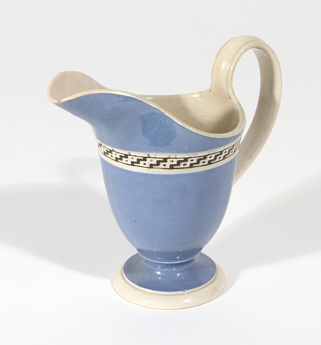 Pearlware Pearlware Light Blue Slip Cream Jug, English, Staffordshire or Yorkshire, circa 1790, 1790 $650