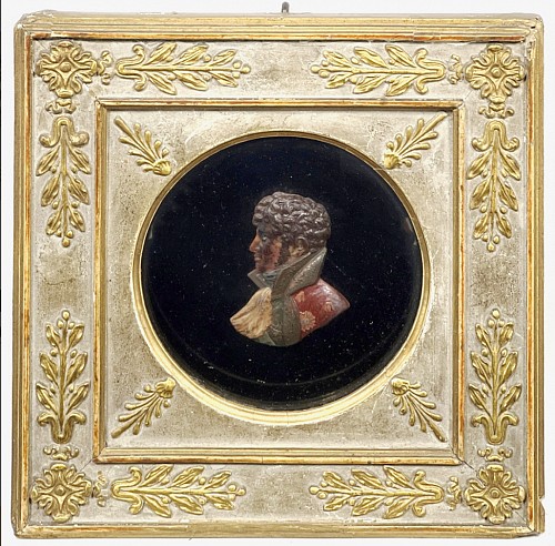 Inventory:  Portrait Miniature, Wax Portrait of Le Marquis de Chastellux