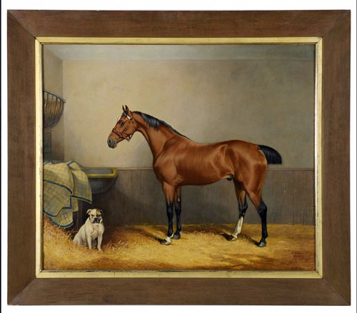 Inventory: Edward Lloyd, Faithful Friends of the Manor: The Ellesmere Bay and Bulldog, Dated 1887, Dated 1887, $7,800