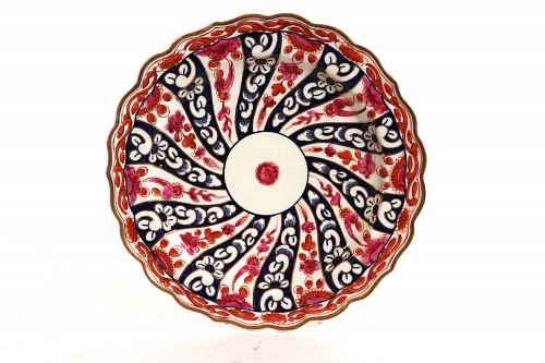 Inventory:  Flight Worcester, Flight Worcester Porcelain Queen Charlotte Pattern Dessert Plate, 1790, $310