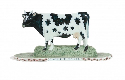 Inventory: Mara Superior, Maria Superior Porcelain Model of "Sweet Basil", a model of a Cow, Dated 1992, SOLD &bull;