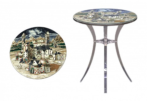 Piero Fornasetti Piero Fornasetti Table- House of Cards $4,500