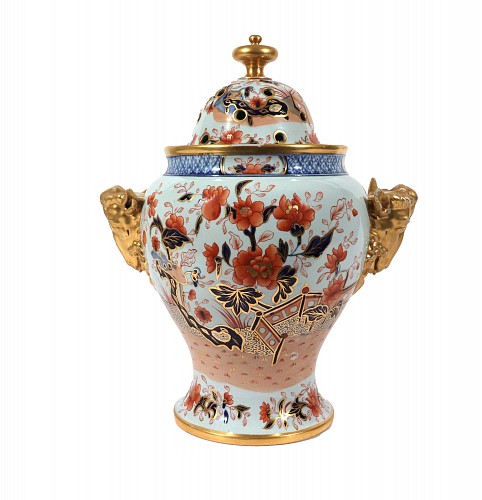 British Porcelain English Porcelain Imari Urn, 1835 $2,500