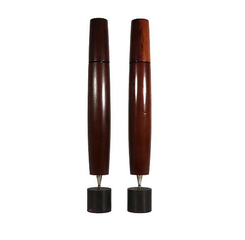 Inventory:  Mid-century Modern, Ronson Varaflame Rosewood Mid-Century Modern Gas Candle, a Pair, 1964, $1,500