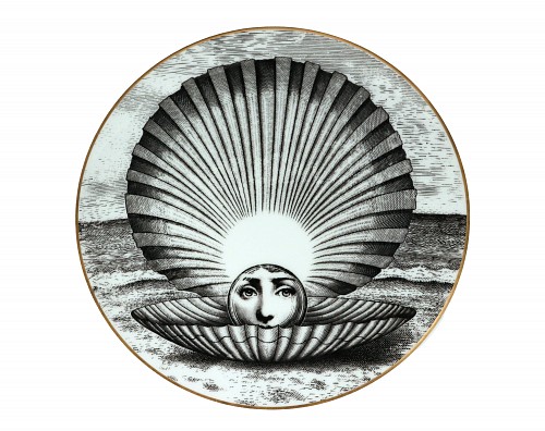 Inventory:  Piero Fornasetti, Piero Fornasetti Themes & Variations for Rosenthal, Motiv 14, 1980s, $785