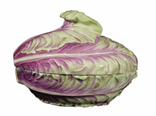 German Porcelain German Porcelain Trompe L'oeil Cabbage Tureen and Cover, Meissen, Late 18th century $3,500