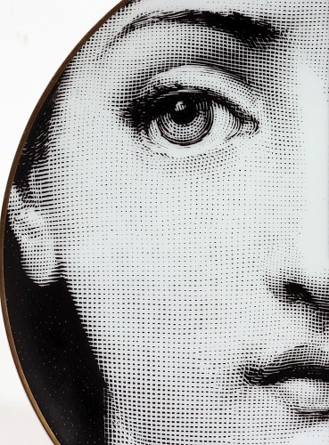 Inventory:  Piero Fornasetti, Piero Fornasetti Rosenthal Themes and Variations Porcelain Plate, # 27, 1980, $690