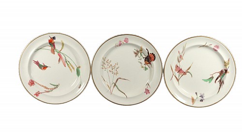 Inventory:  Creamware Pottery, Wedgwood Creamware Hummingbird Butterfly & Flowers Pattern, No. 7961, 1868, $1,250