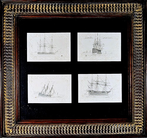 Inventory: George Bryant Campion, Royal Navy Ship Pencil Drawings by George Bryant Campion, 1830, SOLD &bull;