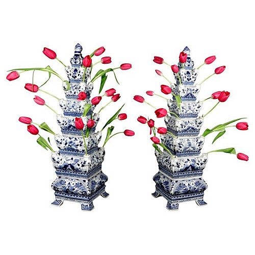 Chinese Export Porcelain Chinese Tulip Vases, 2000-2020 $3,750