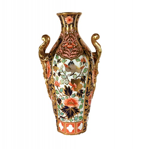 Inventory:  Spode Factory, Spode Porcelain Japan-pattern Vase, Pattern 1227, 1810-15, $1,850