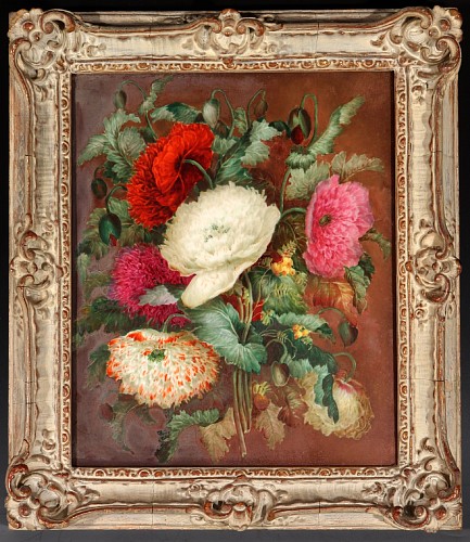 Inventory:  British Porcelain, English Porcelain Botanical Plaque, Attributed to Derby, 1825, $2,500