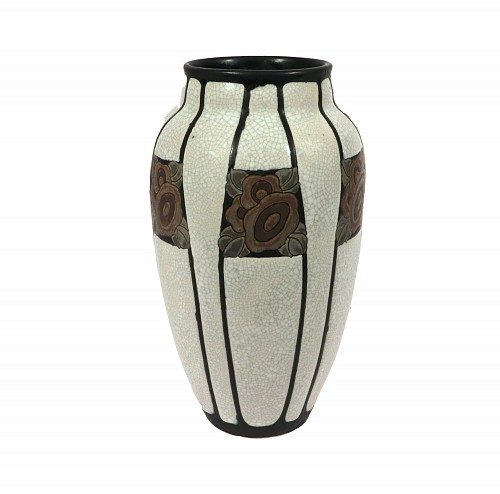 Charles Catteau Charles Catteau Art Deco Gr&Atilde;&uml;s Keramis Stoneware Vase, D&Atilde;&copy;cor D.767
Boch Fr&Atilde;&uml;res Keramis, La Louvi&Atilde;&uml;re, 1923 $2,250