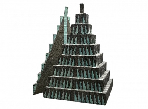 Inventory:  Debra Sachs, Debra Sachs Sculpture: Split Pyramid III, 1989, $3,500