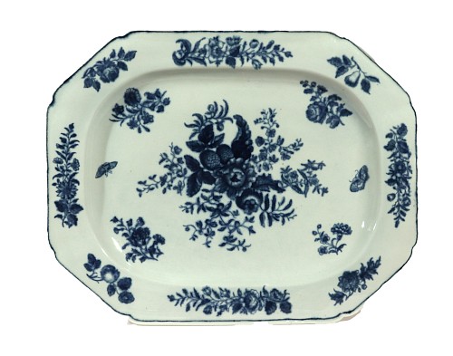 First Period Worcester Porcelain First Period Worcester Porcelain Exta-Large Pine Cone Pattern Dish, 1770 $1,500